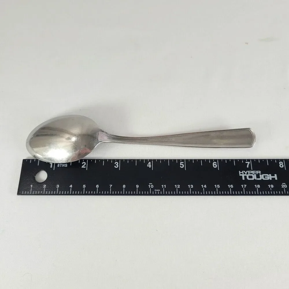 Providence Elegance Stainless Flatware Set 5 Oval Soup Table Spoons USA Retro 7